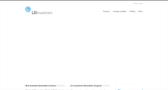 Desktop Screenshot of lbinvestment.com